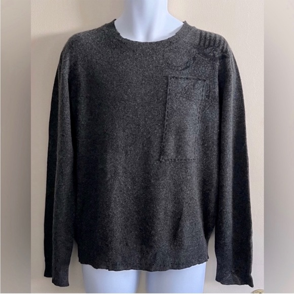 Kowboys Charcoal Grey Cashmere Sweater - Picture 1 of 7